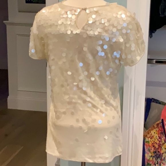 BEAUTIFUL REBECCA TAYLOR BLOUSE TEE SHIRT SZ 10 - Picture 3 of 5